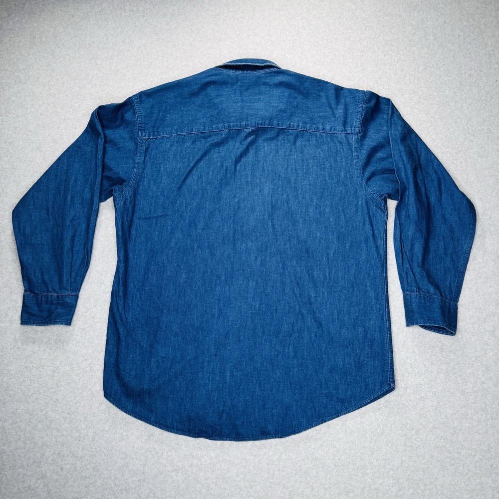 Pendleton Denim-Style Indigo Button-Down Shirt - Picture 3 of 8